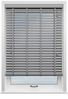 Ecowood Deluxe, Tranquil Grey Satin - Twist&Fit Venetian Blind
